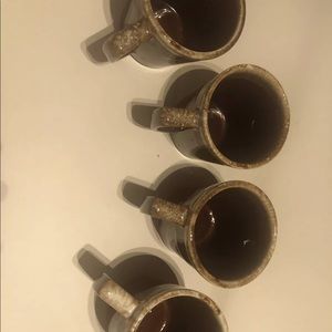 mccoy usa pottery coffee cups set of 4